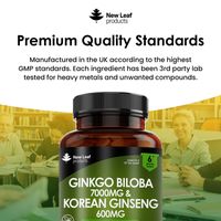 New Leaf Gingko Biloba & Korean Ginseng (360 Tablets)